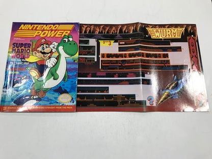 NINTENDO POWER GAMER MAGAZINE VOLUME 28 WITH POSTER - SUPER MARIO WORLD