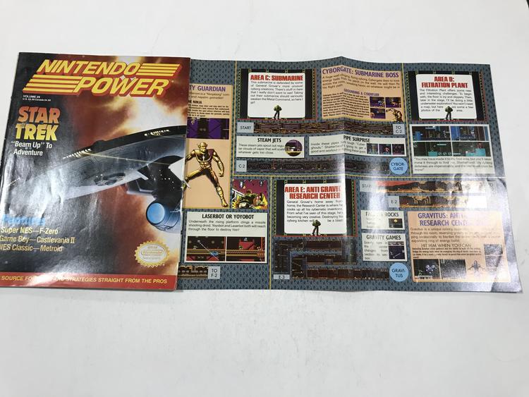 NINTENDO POWER GAMER MAGAZINE VOLUME 29 WITH POSTER - STAR TREK