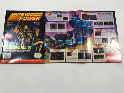 NINTENDO POWER GAMER MAGAZINE VOLUME 32 WITH POSTER - SUPER CASTLEVANIA IV (usagé)
