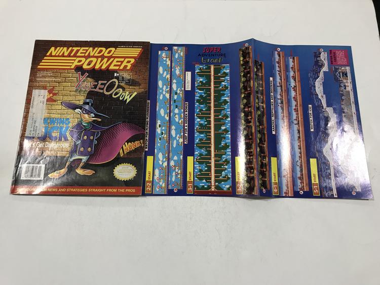 NINTENDO POWER GAMER MAGAZINE VOLUME 36 WITH POSTER - DARKWING DUCK (usagé)