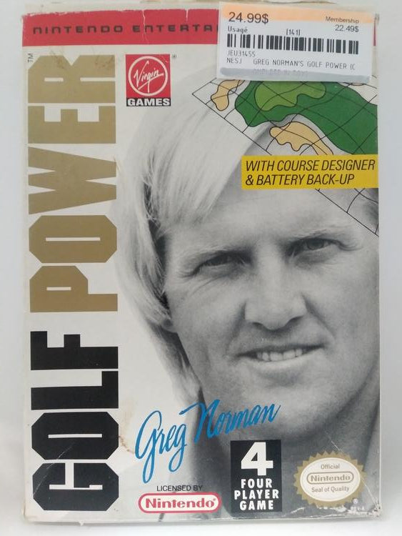 GREG NORMAN'S GOLF POWER (COMPLETE IN BOX) (usagé)