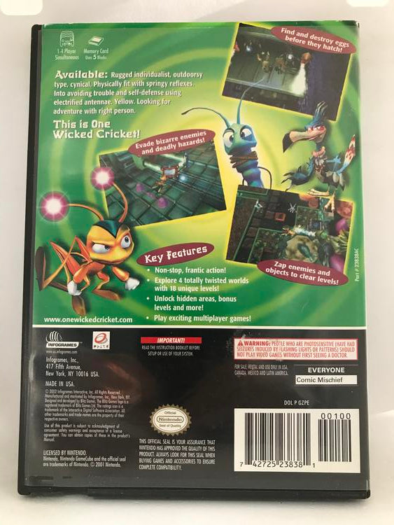 ZAPPER ONE WICKED CRICKET (COMPLETE IN BOX)