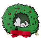 LOUNGEFLY PEANUTS SNOOPY LIGHT UP WREATH CROSSBODY BAG
