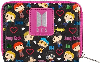 FUNKO POP BTS BAND WITH HEARTS WALLET (usagé)