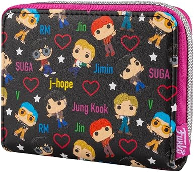 FUNKO POP BTS BAND WITH HEARTS WALLET