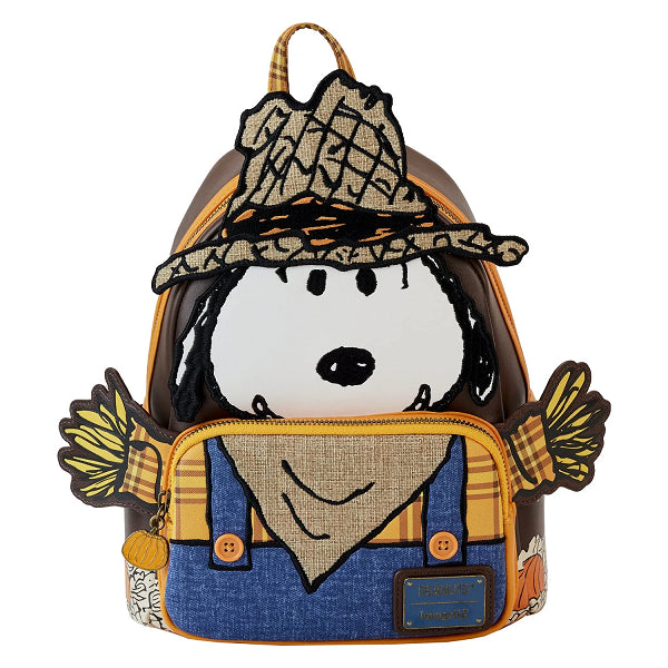 LOUNGEFLY PEANUTS SNOOPY SCARECROW COSPLAY BACKPACK