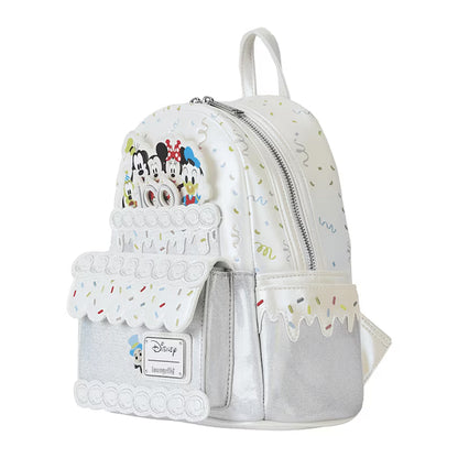 LOUNGEFLY DISNEY 100TH CELEBRATION CAKE BACKPACK (usagé)