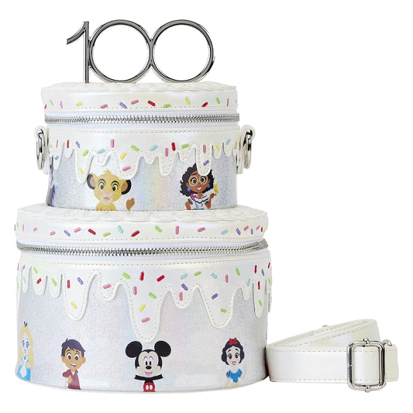 LOUNGEFLY DISNEY 100TH CELEBRATION CAKE CROSSBODY