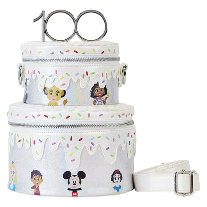 LOUNGEFLY DISNEY 100TH CELEBRATION CAKE CROSSBODY