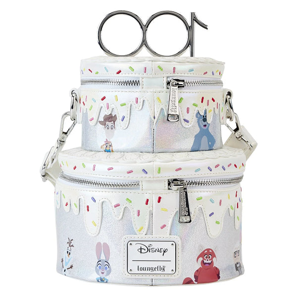 LOUNGEFLY DISNEY 100TH CELEBRATION CAKE CROSSBODY