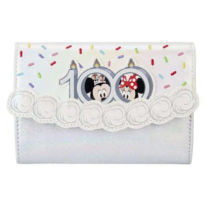 LOUNGEFLY DISNEY 100TH CELEBRATION CAKE WALLET (usagé)