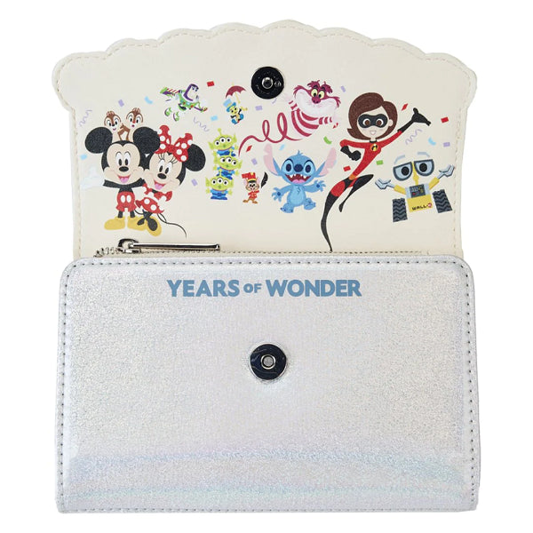 LOUNGEFLY DISNEY 100TH CELEBRATION CAKE WALLET (usagé)