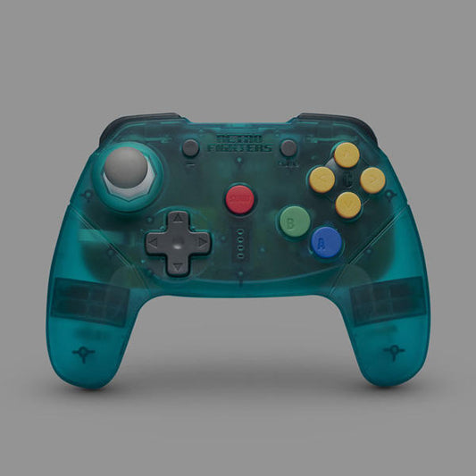 CONTROLLER WIRELESS BLUTOOTH BLUE BRAWLER RETRO FIGHTERS (N64 / SWITCH / PC)