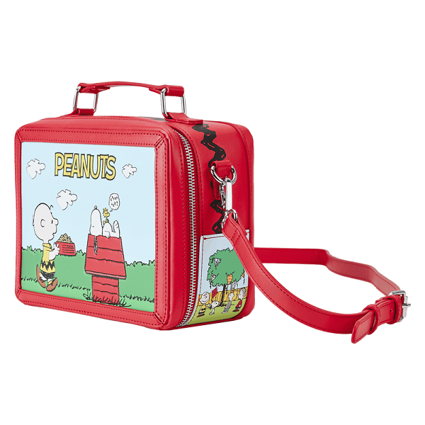 LOUNGEFLY PEANUTS CHARLIE BROWN LUNCHBOX CROSSBODY