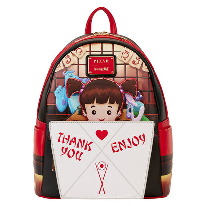 LOUNGEFLY DISNEY MONSTER INC BOO TAKEOUT BACKPACK