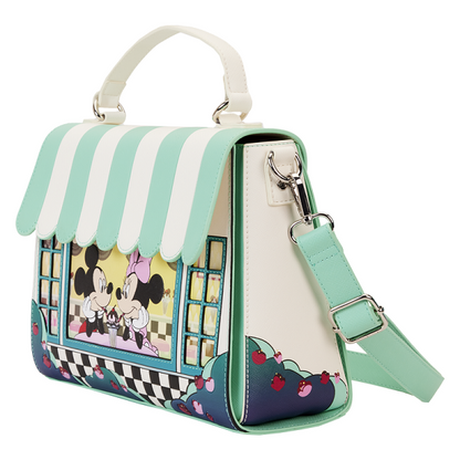 LOUNGEFLY DISNEY MICKEY & MINNIE DATE NIGHT CROSSBODY