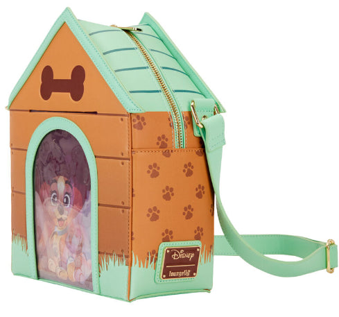 LOUNGEFLY DISNEY I HEART DOGS LENTICULAR CROSSBODY