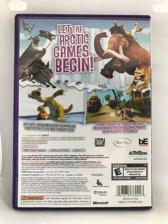 ICE AGE CONTINENTAL DRIFT ARTIC GAMES KINECT (COMPLETE IN BOX)