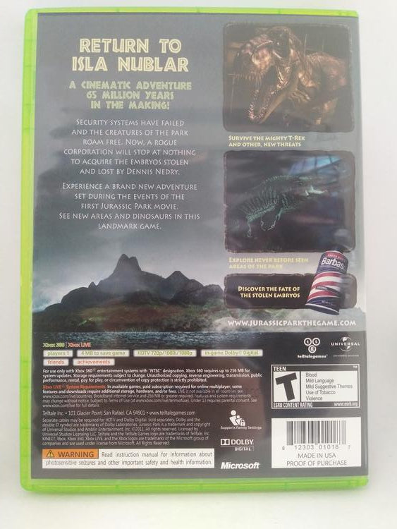 JURASSIC PARK THE GAME (COMPLETE IN BOX)