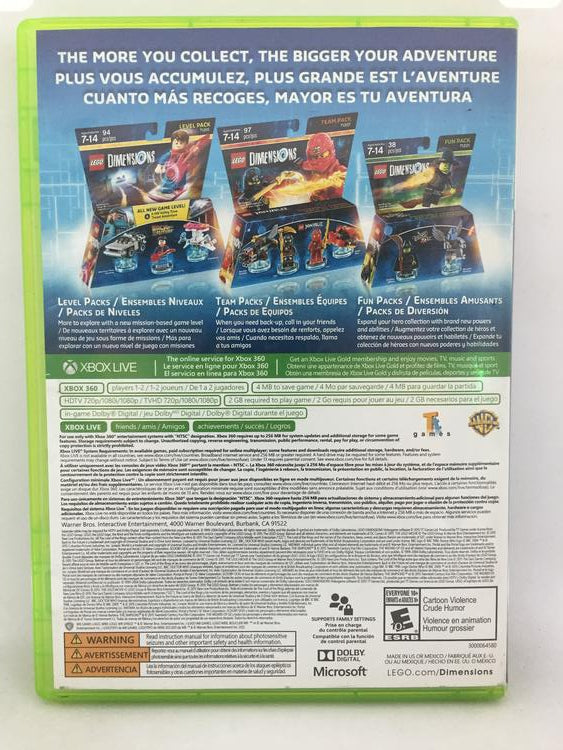 LEGO DIMENSIONS (COMPLETE IN BOX)