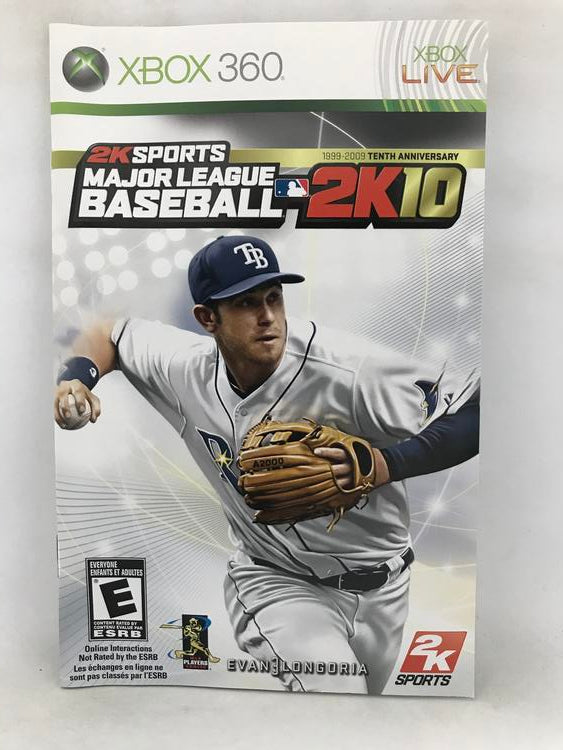 MAJOR LEAGUE BASEBALL 2K10 (COMPLETE IN BOX)