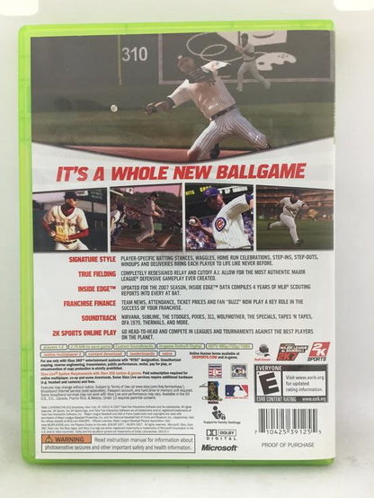 MAJOR LEAGUE BASEBALL 2K7 (COMPLETE IN BOX)