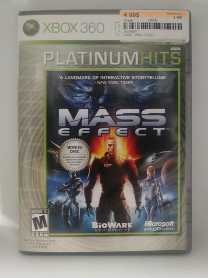 MASS EFFECT PLATINUM HITS (COMPLETE IN BOX) (usagé)