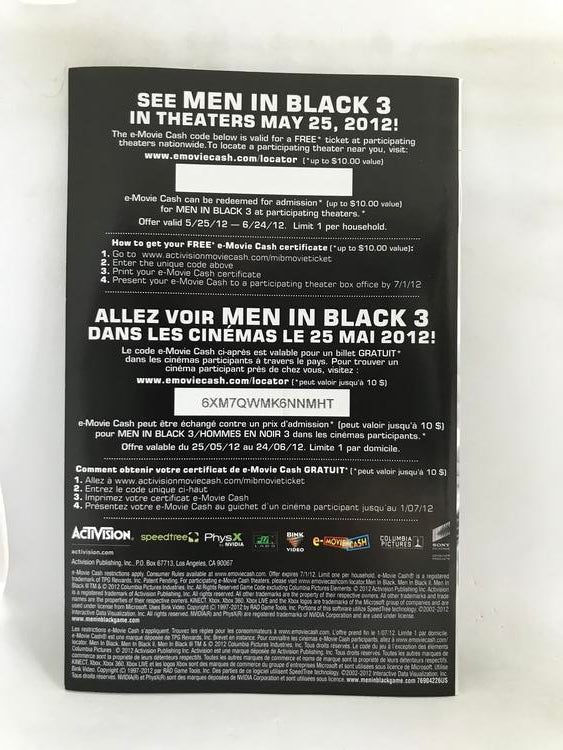 MEN IN BLACK ALIEN CRISIS (COMPLETE IN BOX)