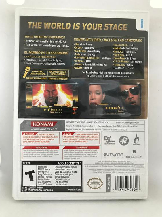 DEF JAM RAPSTAR (COMPLETE IN BOX)