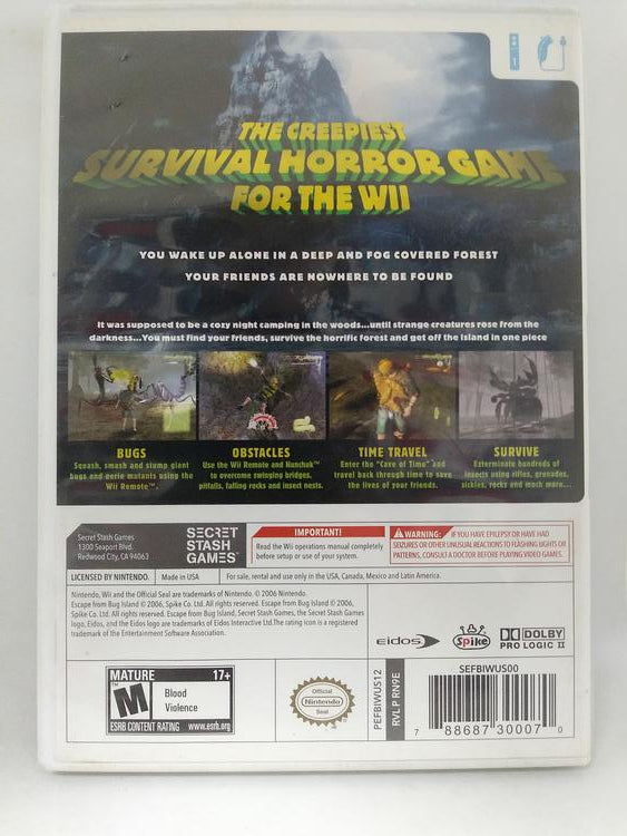 ESCAPE FROM BUG ISLAND (COMPLETE IN BOX) (usagé)
