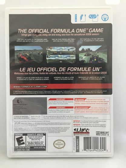 F1 2009 (COMPLETE IN BOX) (usagé)