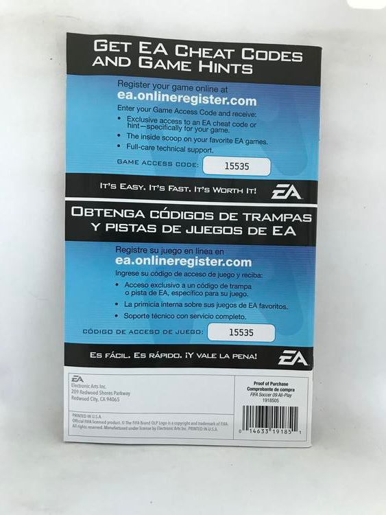 FIFA SOCCER 09 (COMPLETE IN BOX) (usagé)