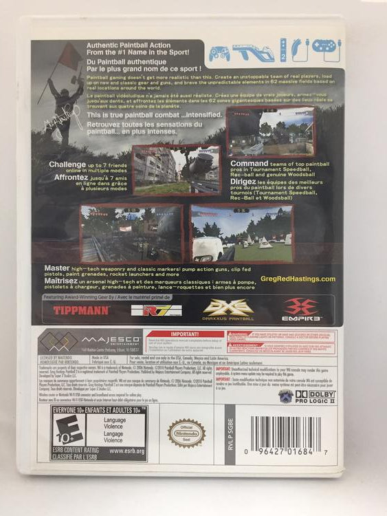 GREG HASTING PAINTBALL 2 (COMPLETE IN BOX)