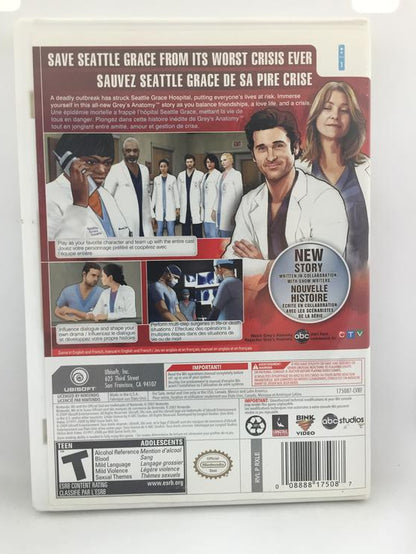 GREY'S ANATOMY THE VIDEO GAME (COMPLETE IN BOX)