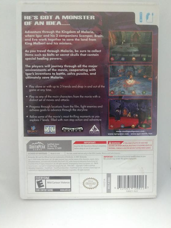 IGOR THE GAME (COMPLETE IN BOX)