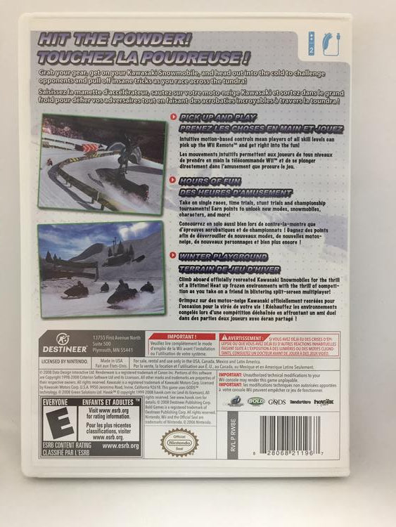 KAWASAKI SNOWMOBILES (COMPLETE IN BOX) (usagé)