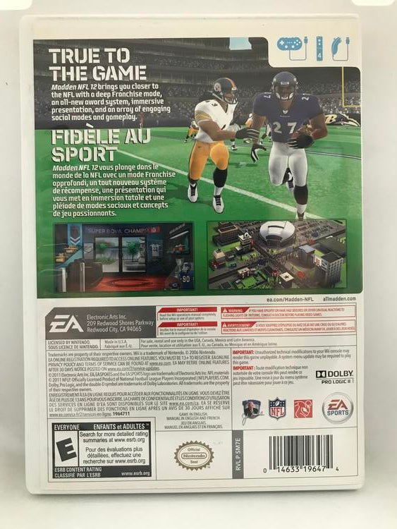 MADDEN NFL 12 (COMPLETE IN BOX)