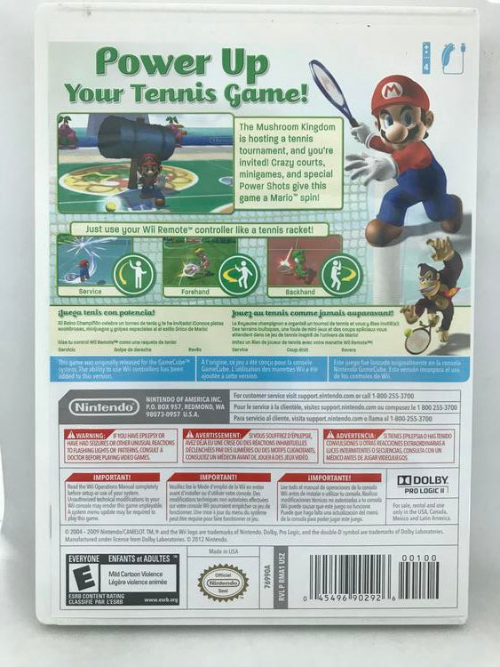 MARIO POWER TENNIS NINTENDO SELECTS (COMPLETE IN BOX) (usagé)