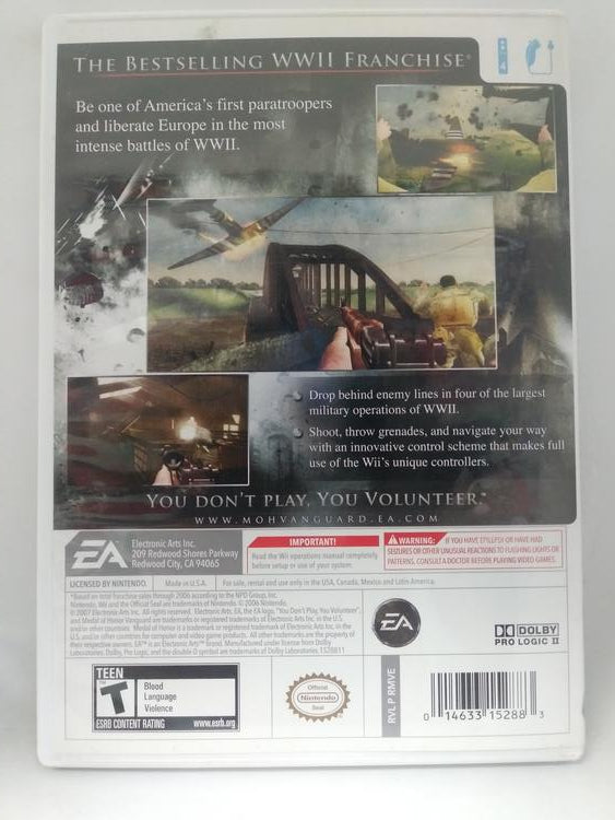 MEDAL OF HONOR VANGUARD (COMPLETE IN BOX) (usagé)
