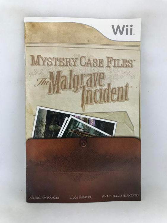 MYSTERY CASE FILES THE MALGRAVE INCIDENT (COMPLETE IN BOX) (usagé)