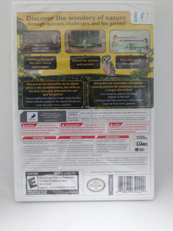 NATIONAL GEOGRAPHIC CHALLENGE WILD LIFE (COMPLETE IN BOX)