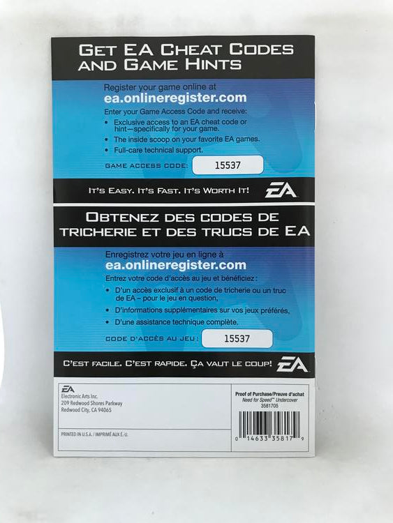 NEED FOR SPEED UNDERCOVER (COMPLETE IN BOX) (usagé)