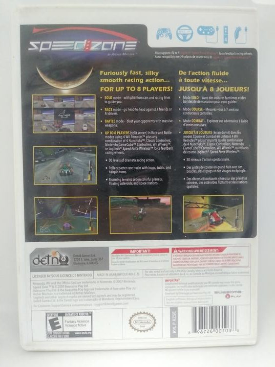 SPEED ZONE (COMPLETE IN BOX) (usagé)