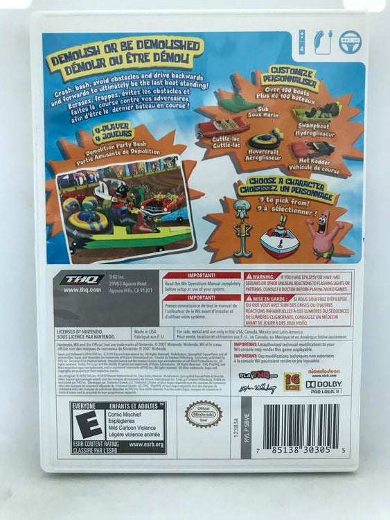 SPONGEBOB SQUAREPANTS BOATING BASH (COMPLETE IN BOX) (usagé)