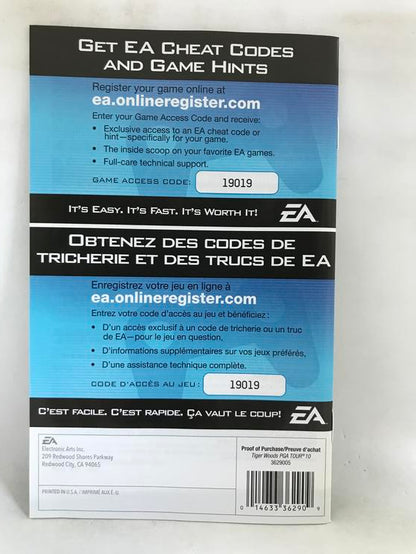 TIGER WOODS PGA TOUR 10 (COMPLETE IN BOX)