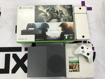 XBOX ONE S GREY - 500GB NO GAME INCLUDED (COMPLETE IN BOX) (used)
