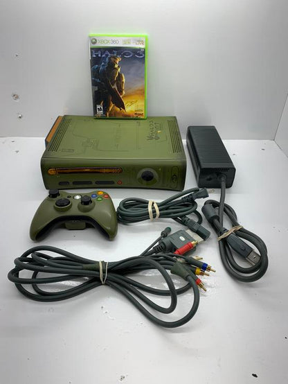 XBOX 360 MODEL 1 HALO 3 LIMITED EDITION - 20GB + 1 CONTROLLER + HALO 3 (usagé)