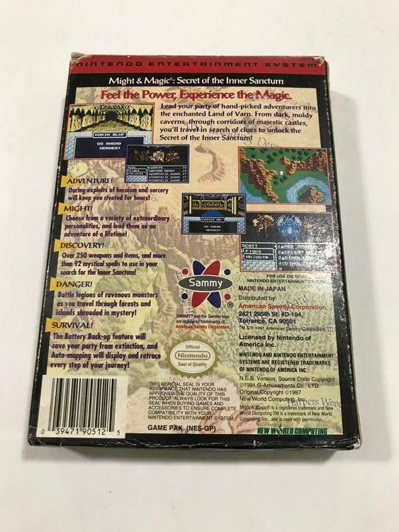 MIGHT & MAGIC (COMPLETE IN BOX) (usagé)