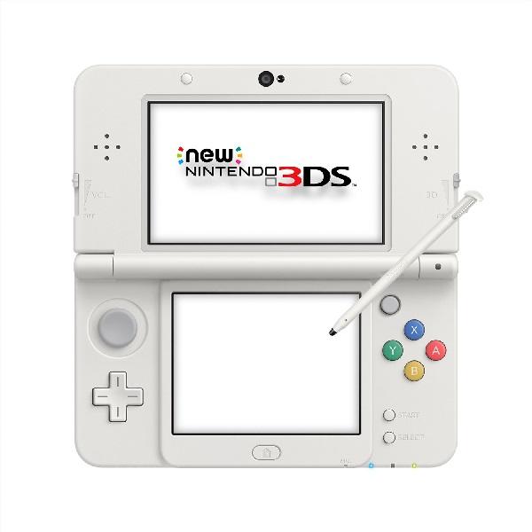 NEW NINTENDO 3DS WHITE WITH BLASTOISE PLATE COVER