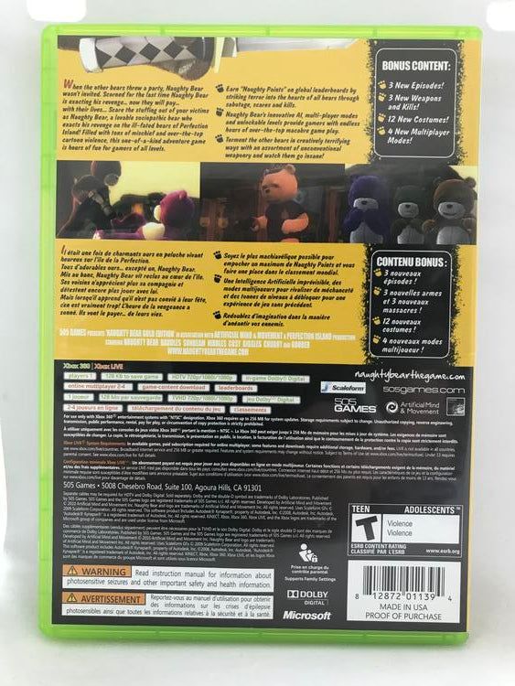 NAUGHTY BEAR GOLD EDITION (COMPLETE IN BOX) (usagé)
